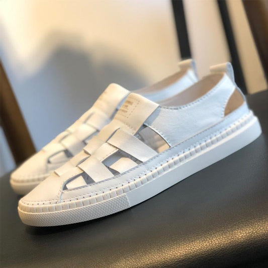Summer genuine leather men's outdoor Roman shoes breathable shoes