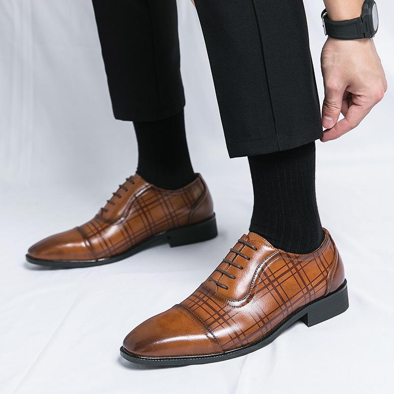Pointed Toe Business Formal Oxford Shoes