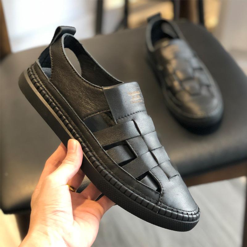 Summer genuine leather men's outdoor Roman shoes breathable shoes
