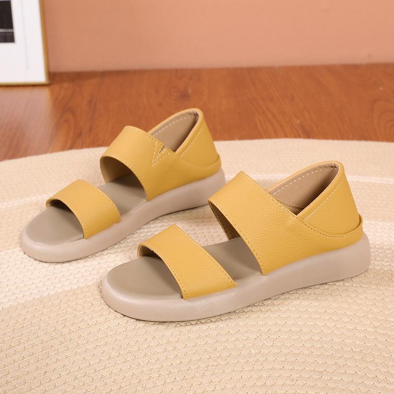 New Thick Sole Women's Stylish Genuine Leather Sandals