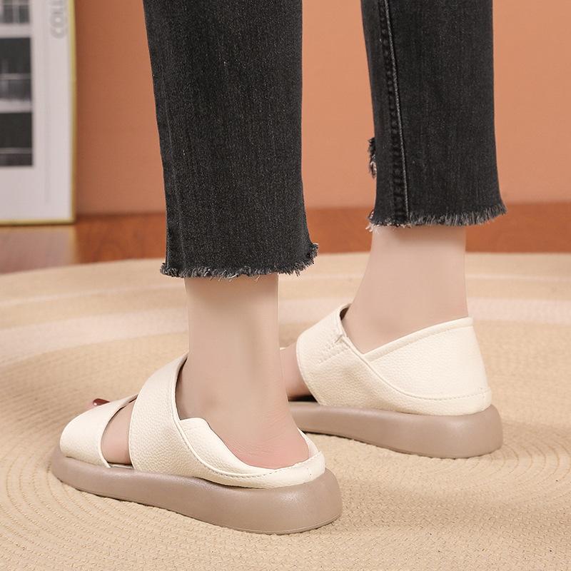 New Thick Sole Women's Stylish Genuine Leather Sandals