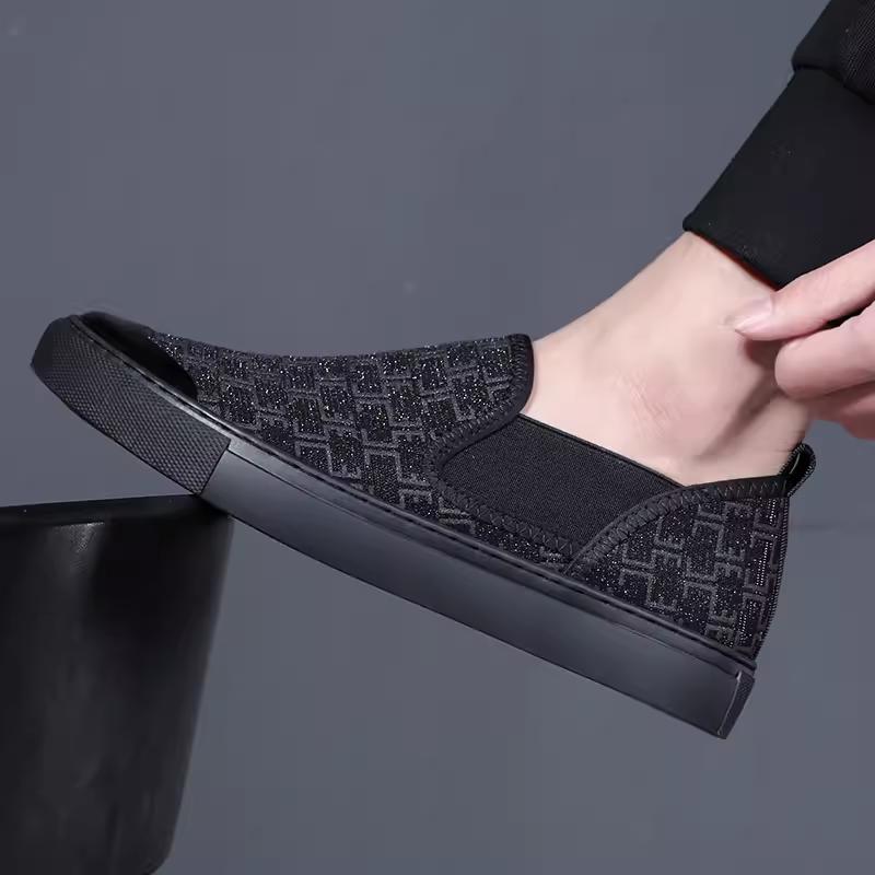 Men's shoes lightweight breathable casual shoes loafers trendy versatile slip-on