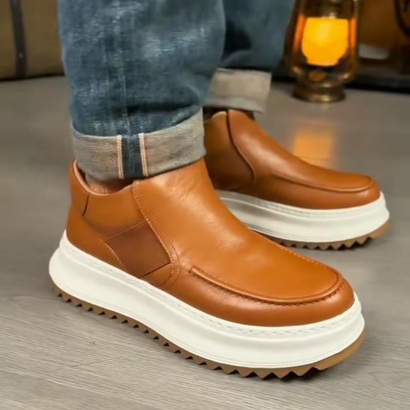 Men's Thick Sole Daily Casual Leather Shoes