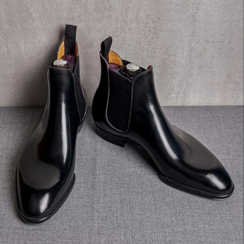 Handmade Men's Casual Ankle Boots  | Premium Leather Shoes for Men