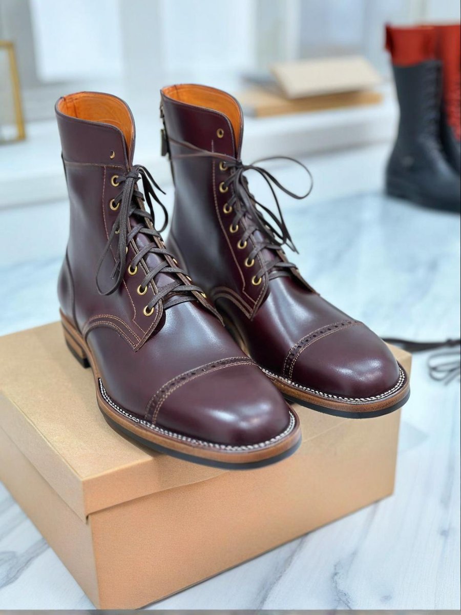 Classic Men's Handmade Leather Riding Boots