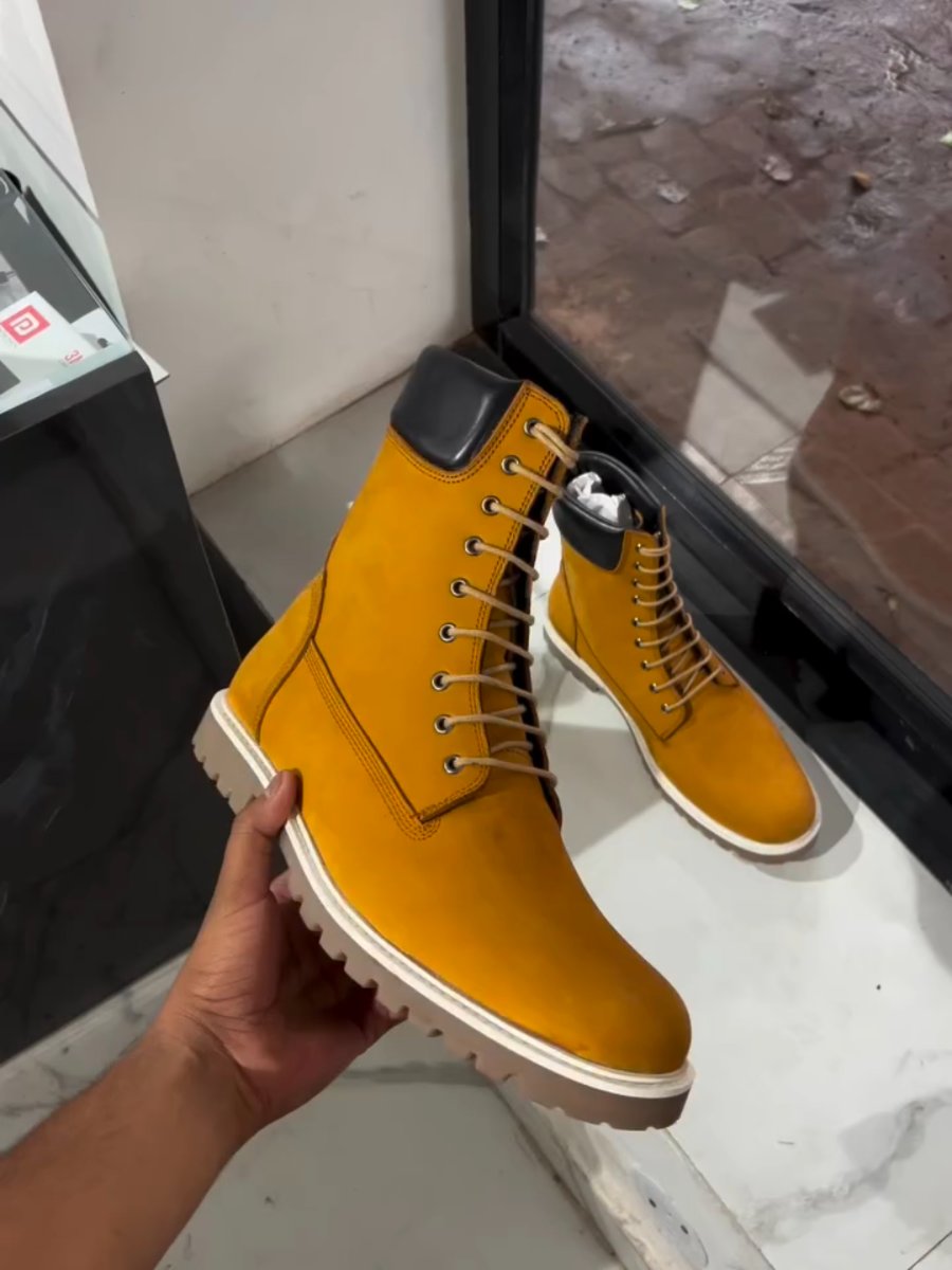 Men's Fall/Winter Lace-Up High Top Boots