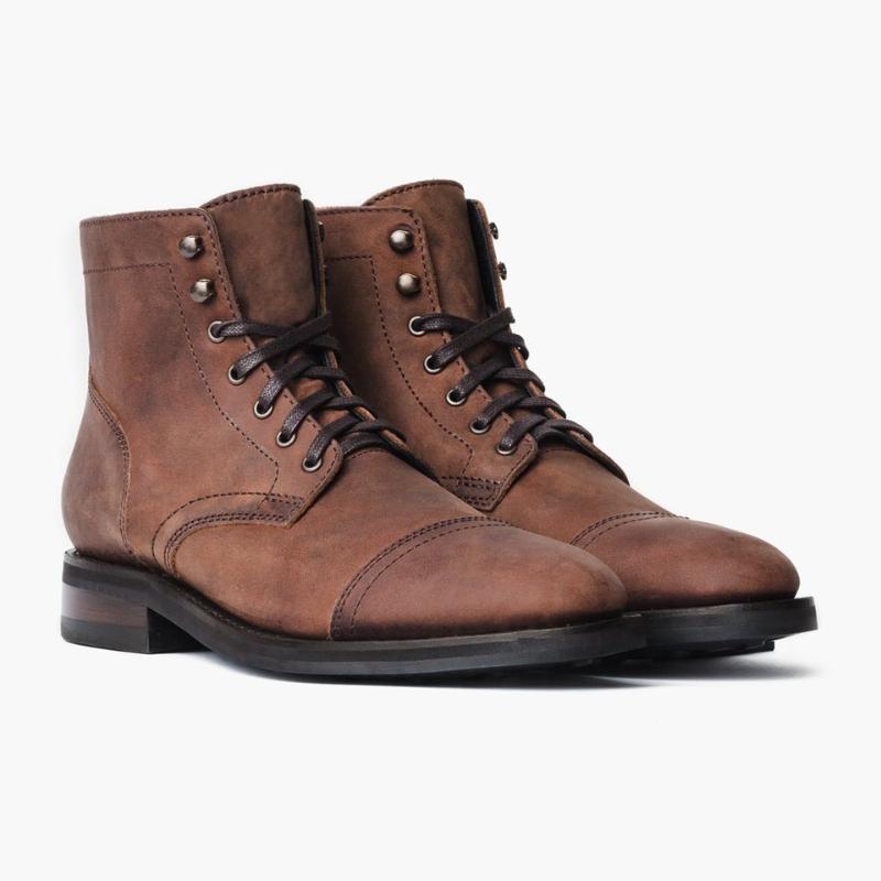 Handmade Lace-Up Work Martin Boots