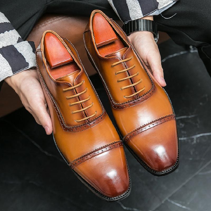 Handmade Classic Sculpted Oxfords