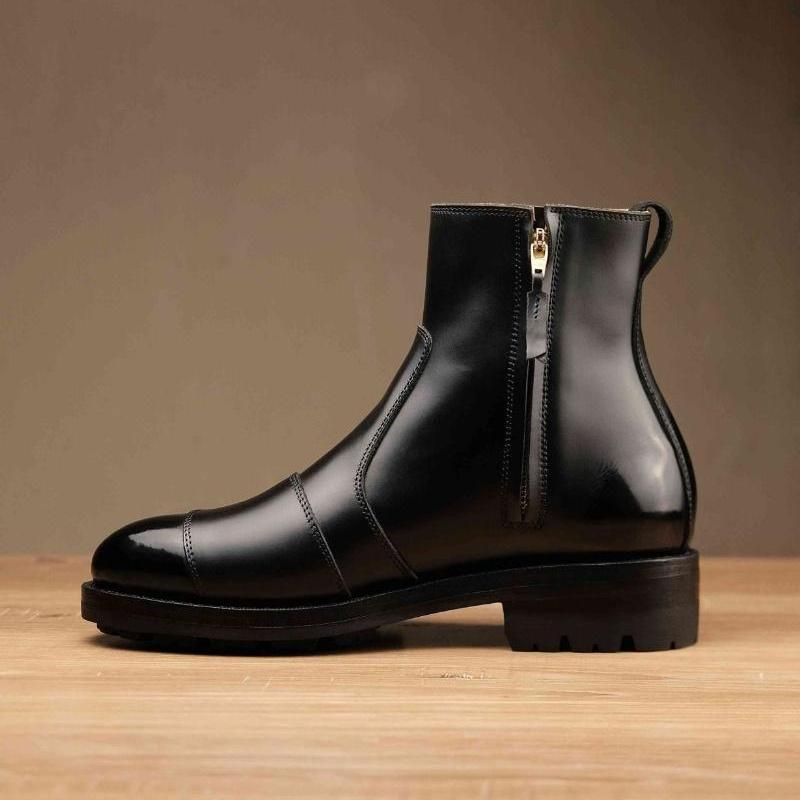 Men's Side Zipper Ankle Boots