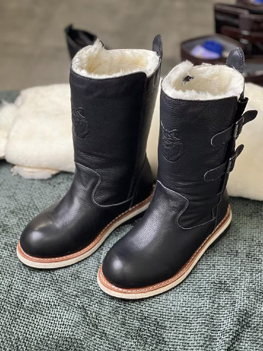 Handmade Wool Lined Boots