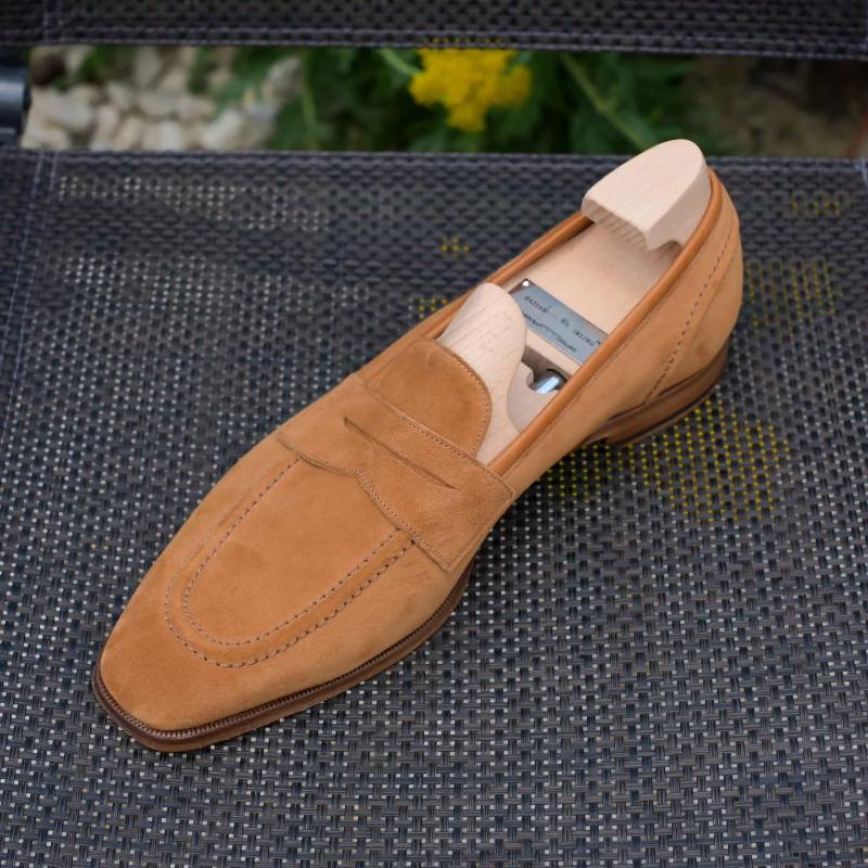 Handcrafted Classic Suede Loafers