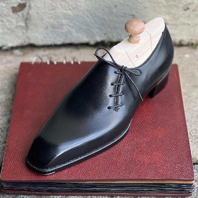 Handmade Side Lace-Up Oxfords