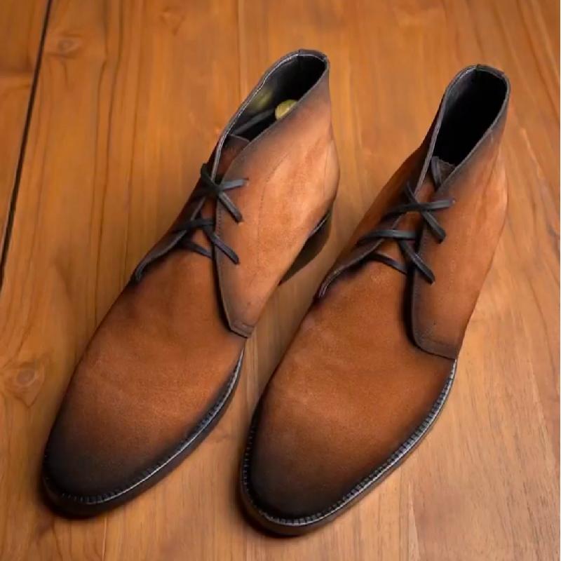 Men's Handcrafted Luxury Suede Chukka Boots