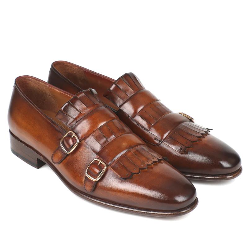 Men's Formal Business&Casual Leather Monk Shoes