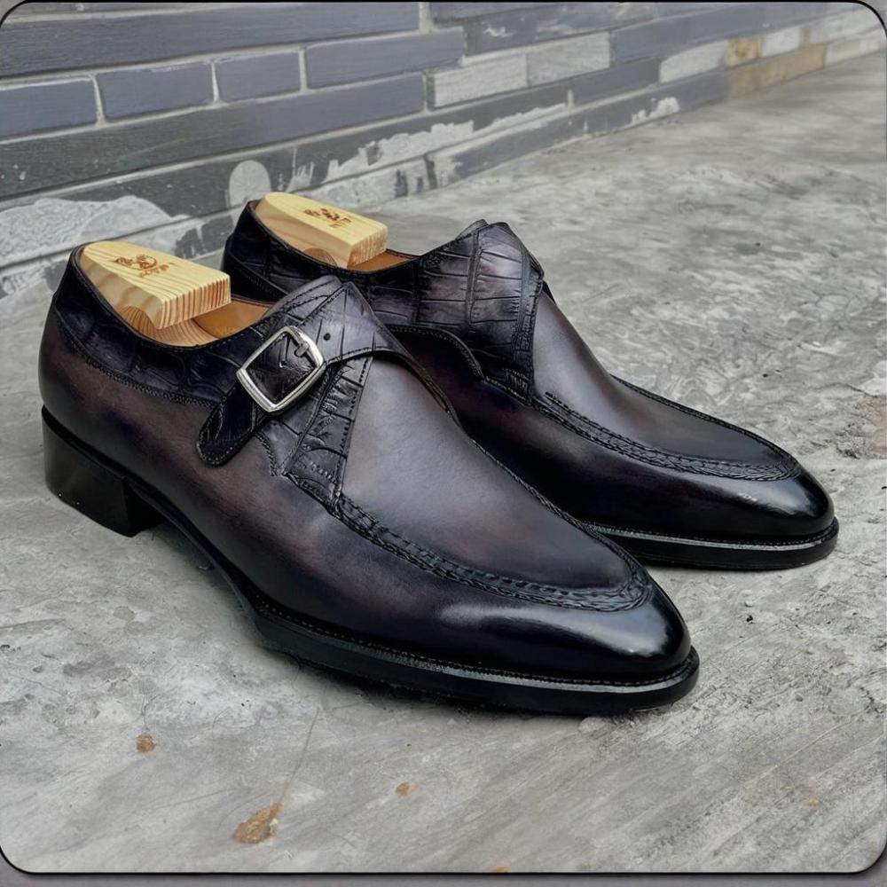 Italian Handmade Luxury Formal Single Monk