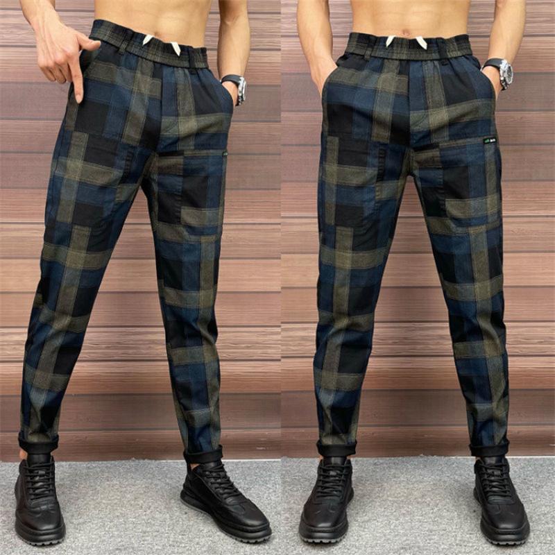5D three-dimensional rendering of checkered men’s jeans