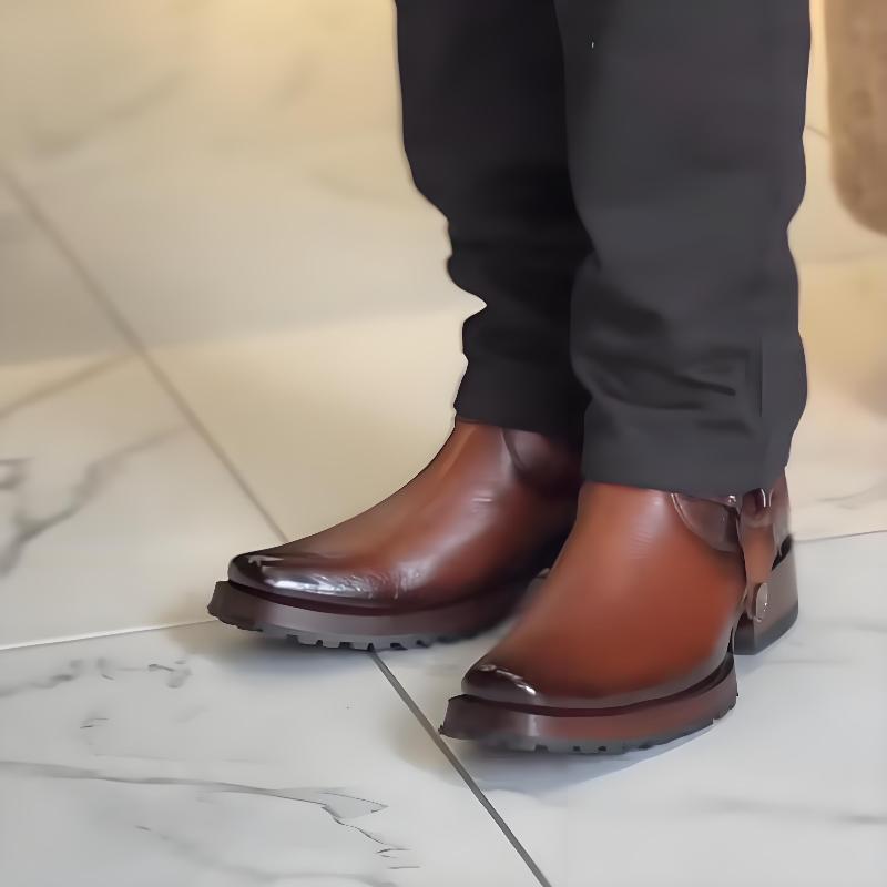 Men's Leather Suit Boots