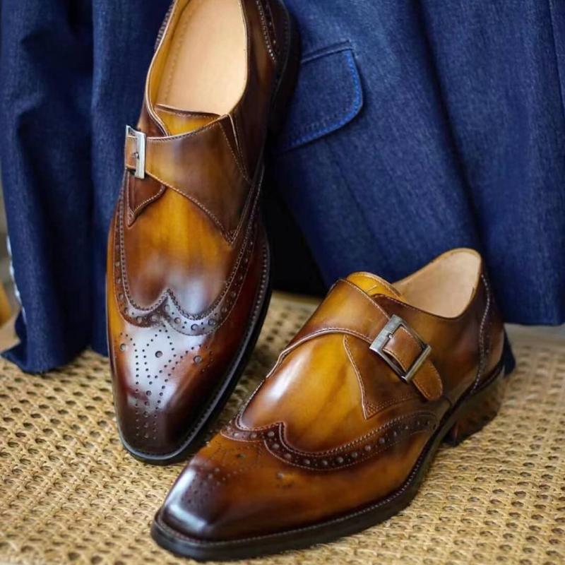 Italian Handmade Men's Single Monks