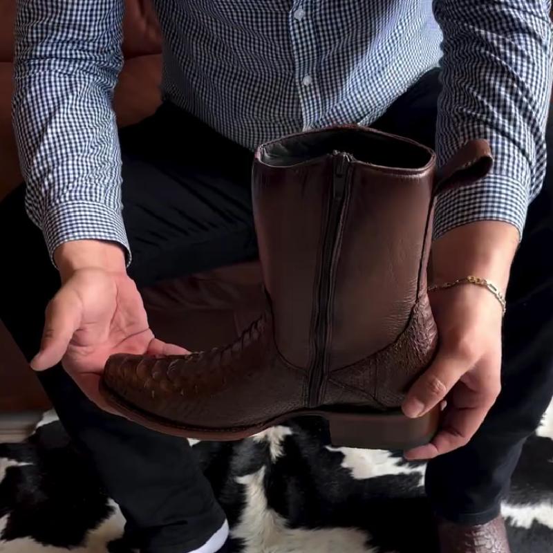 Cowboy Men's Leather Boots - Brown