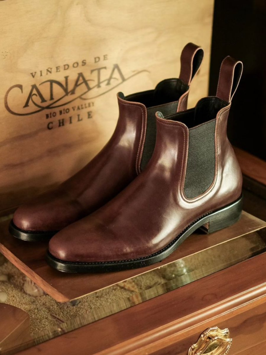 Handmade Classic Men's Leather Chelsea Boots