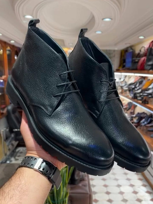 Handmade Luxury Chukka Boots - All Black