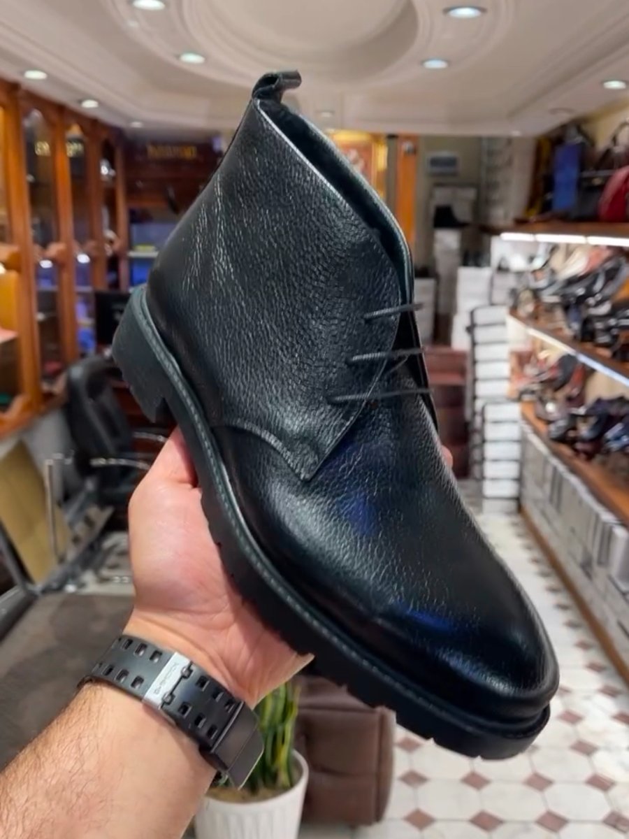 Handmade Luxury Chukka Boots - All Black