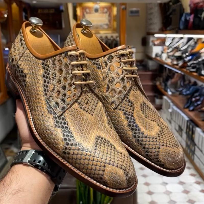 Classic Snake Skin Men's Shoes