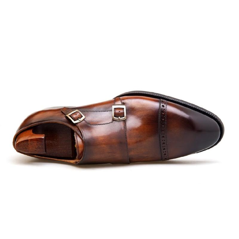 Men's Classic Formal Leather Monk Shoes