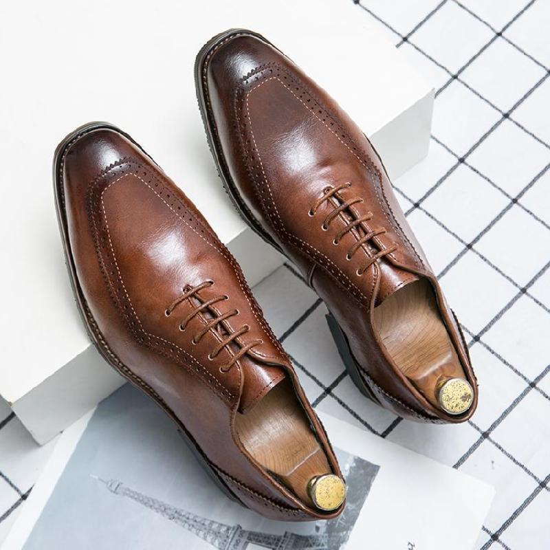 Business Formal Lace-up Leather Shoes