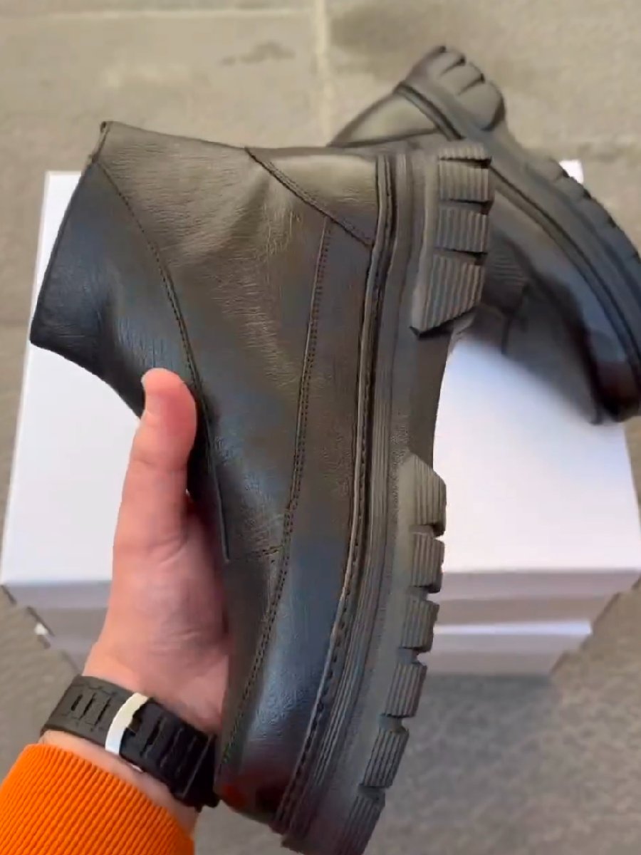 Men's Casual Fashion Black Ankle Boots