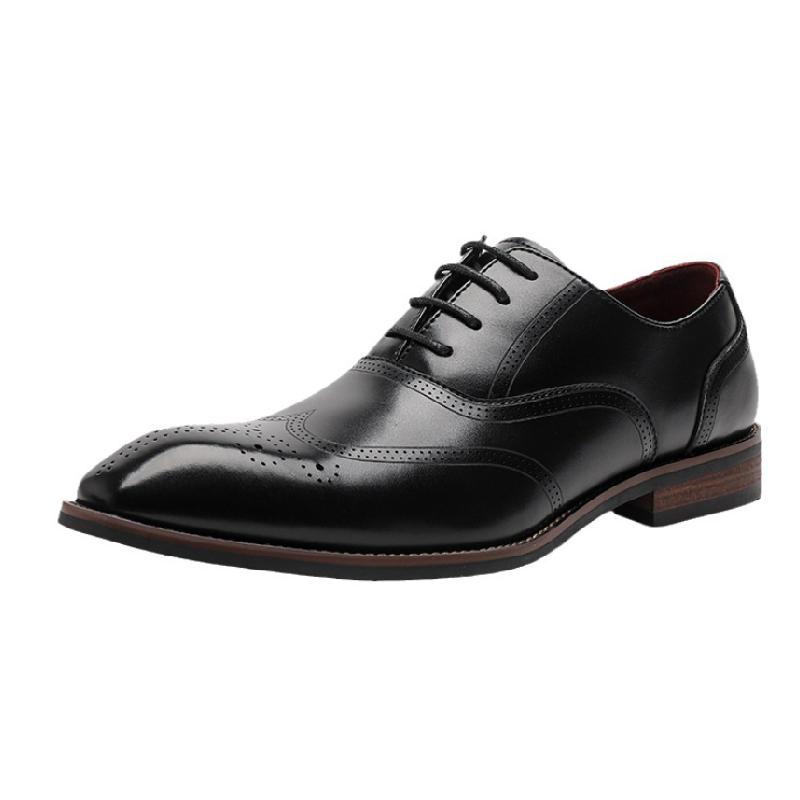 Handmade Brock Carved Oxford