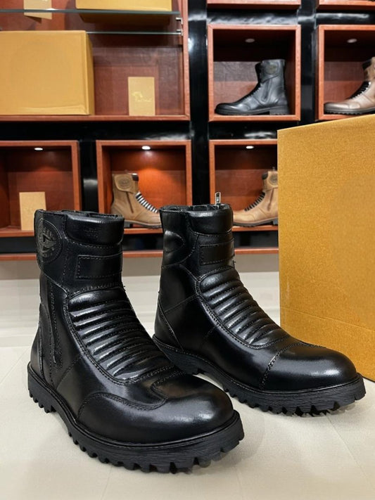 Zipper High Top Boots