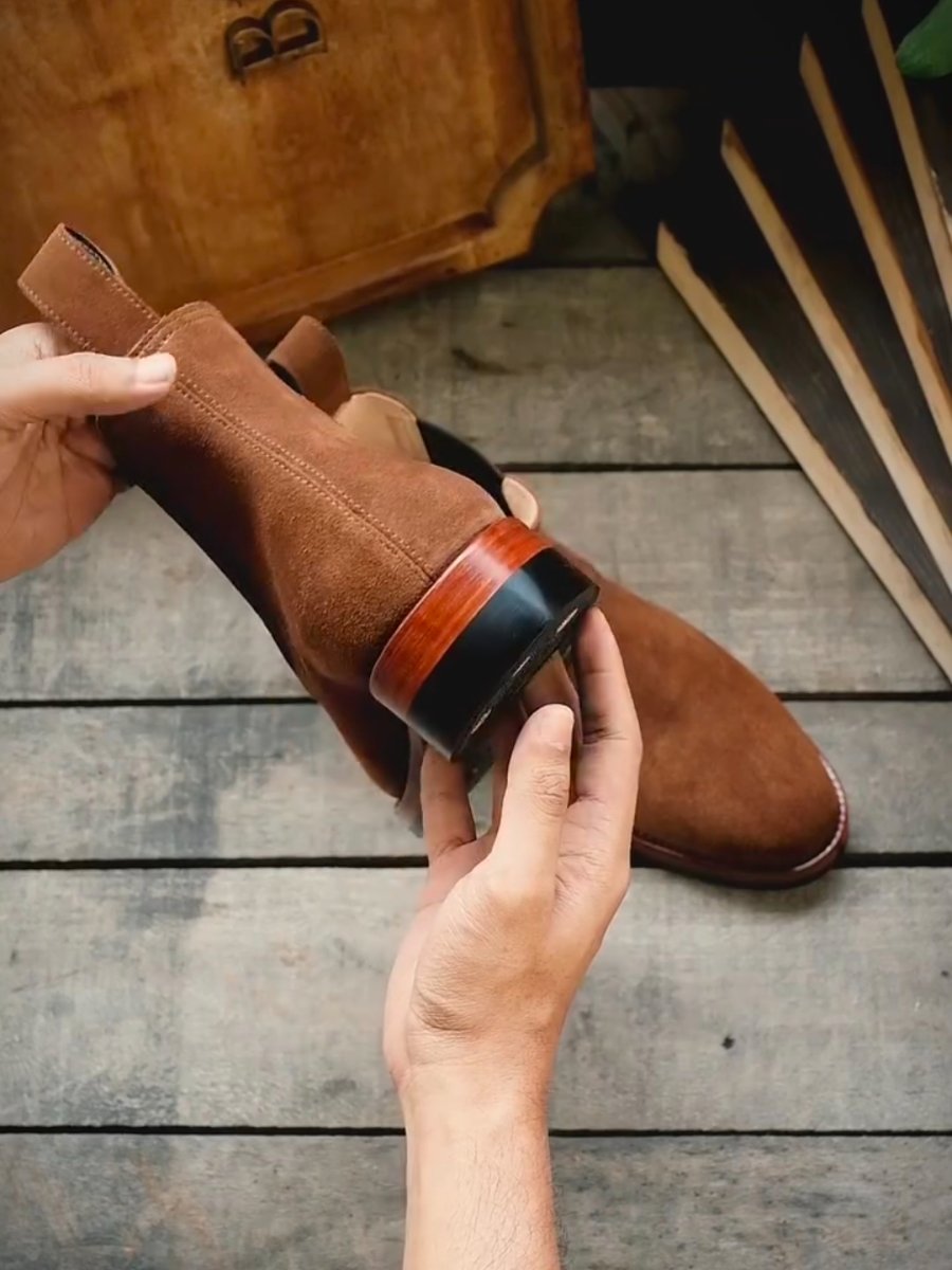 Handmade Classic Men's Leather Chelsea Boots