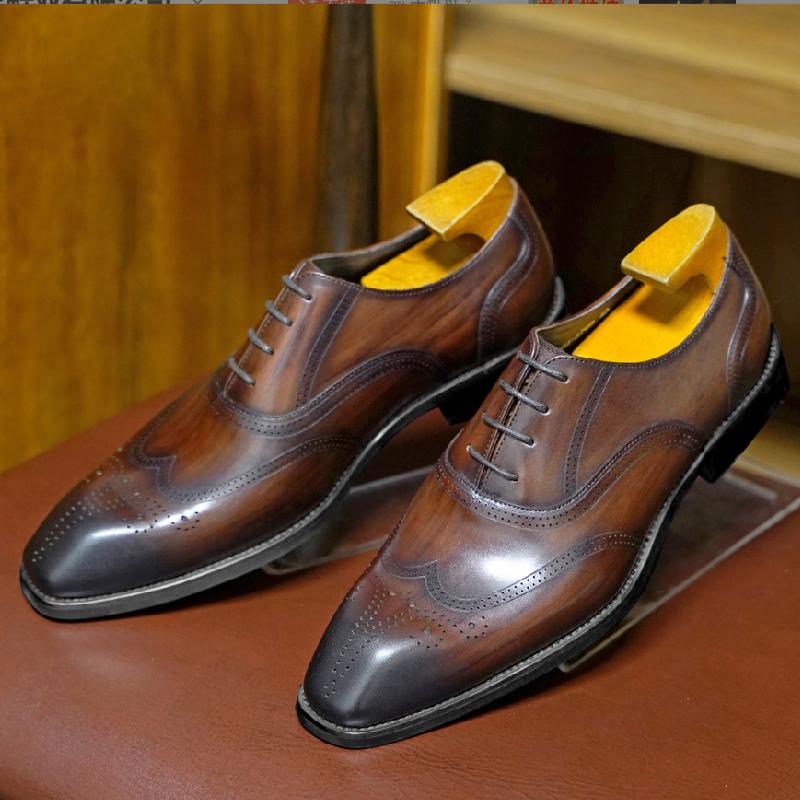 Handmade Brock Square Head Oxford