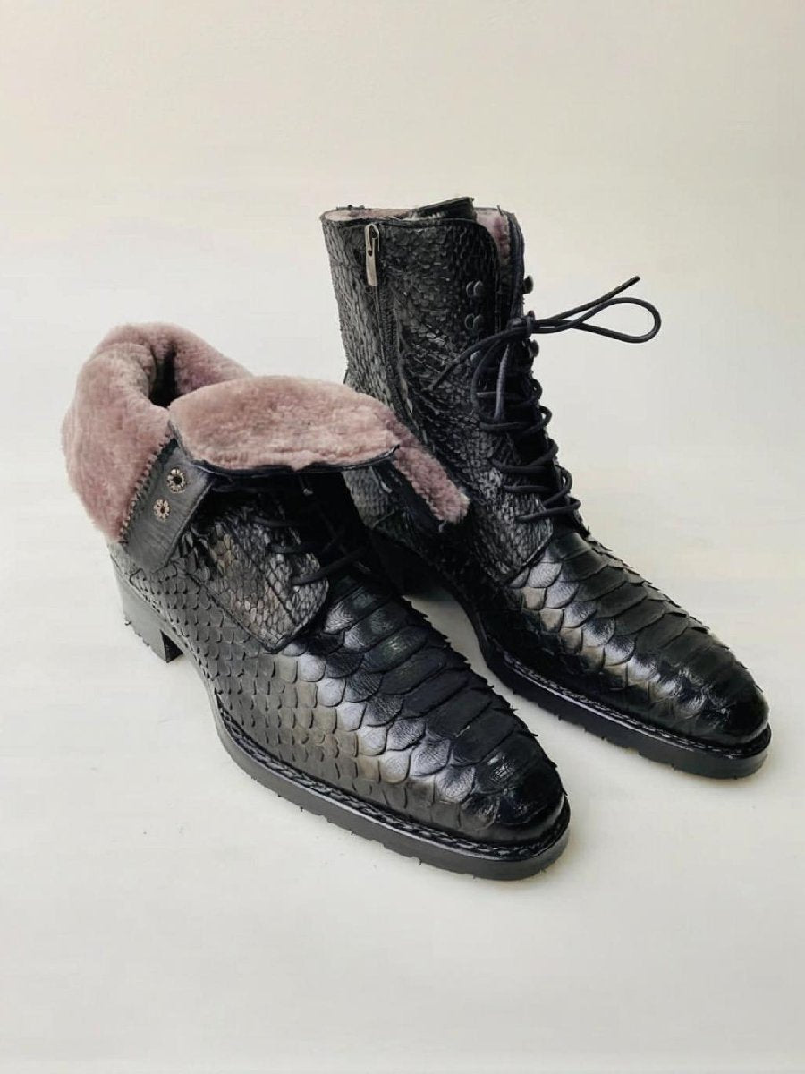 Handcrafted Padded Ankle Boots