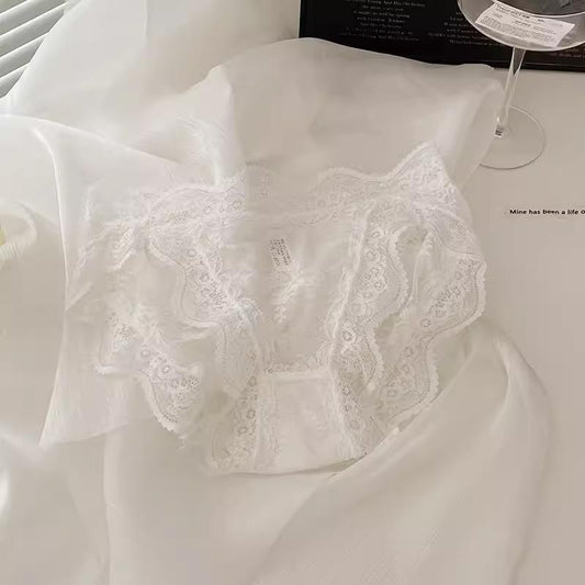 Pure desire sexy women's underwear low waist lace edge mesh breathable