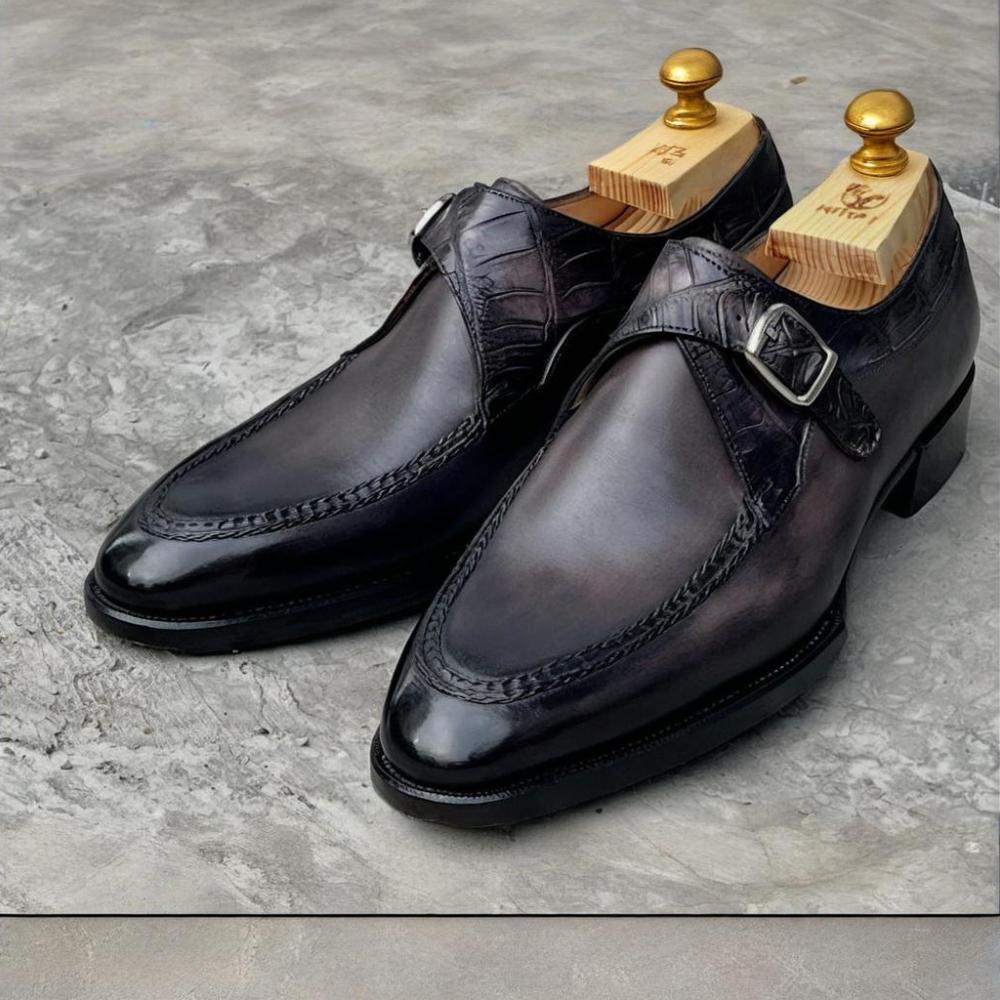 Italian Handmade Luxury Formal Single Monk