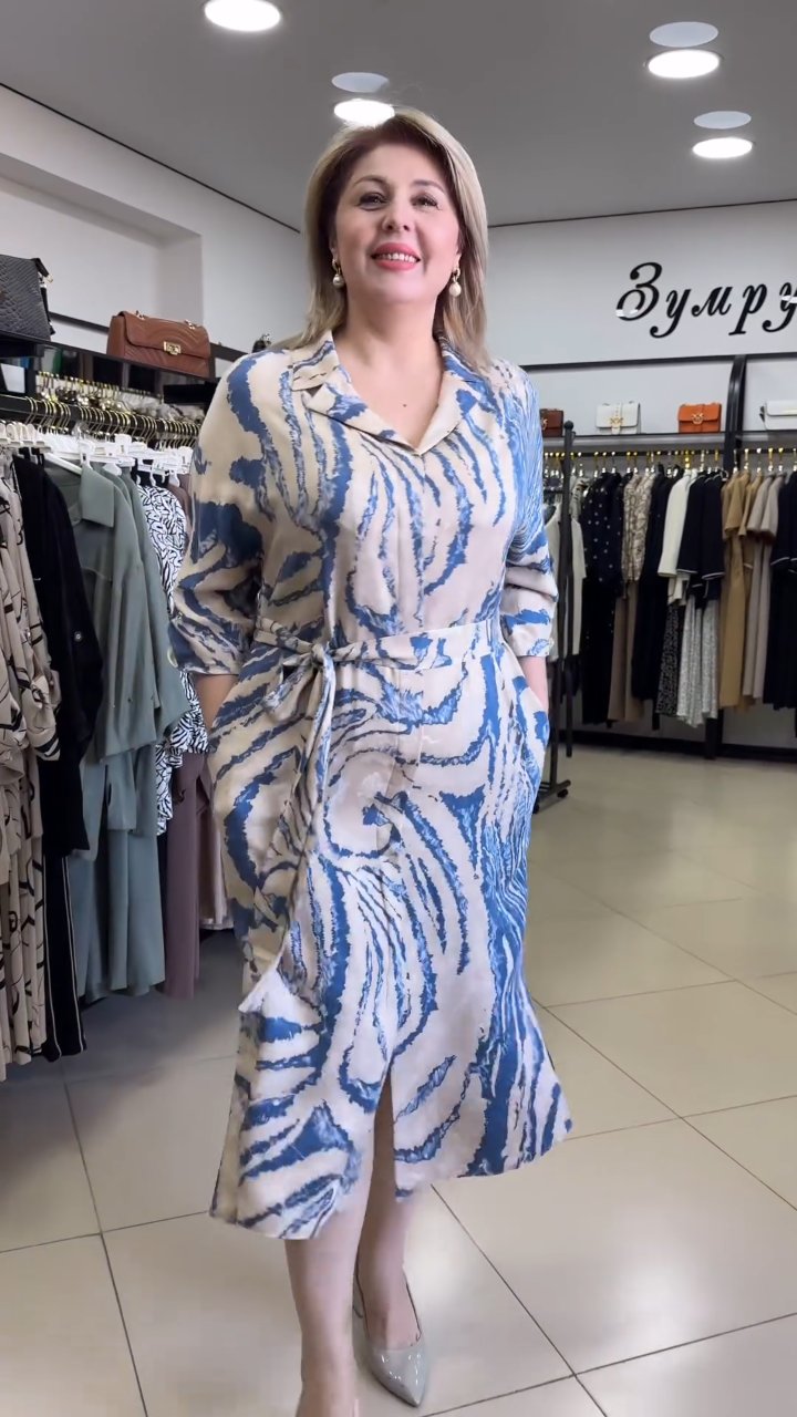 Loose printed dress