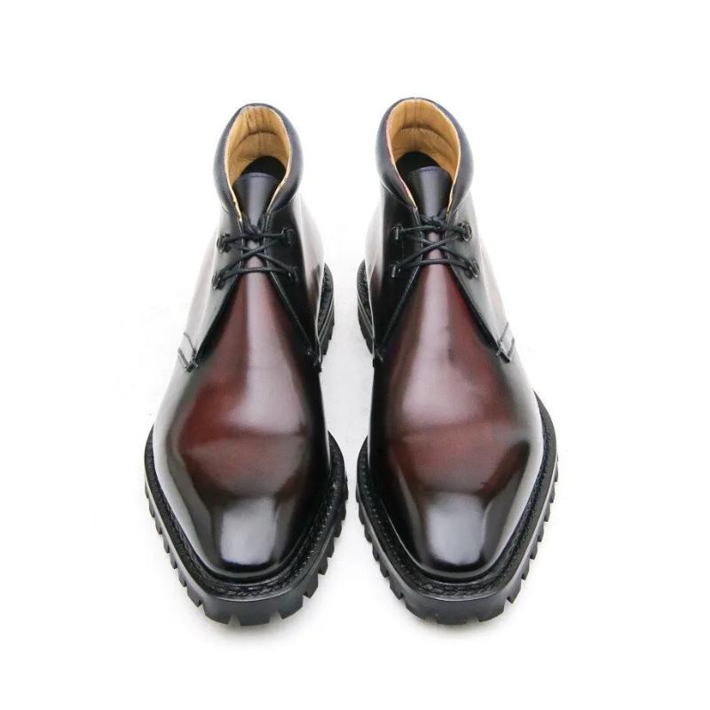 Handmade Men's Leather Chukka Boots