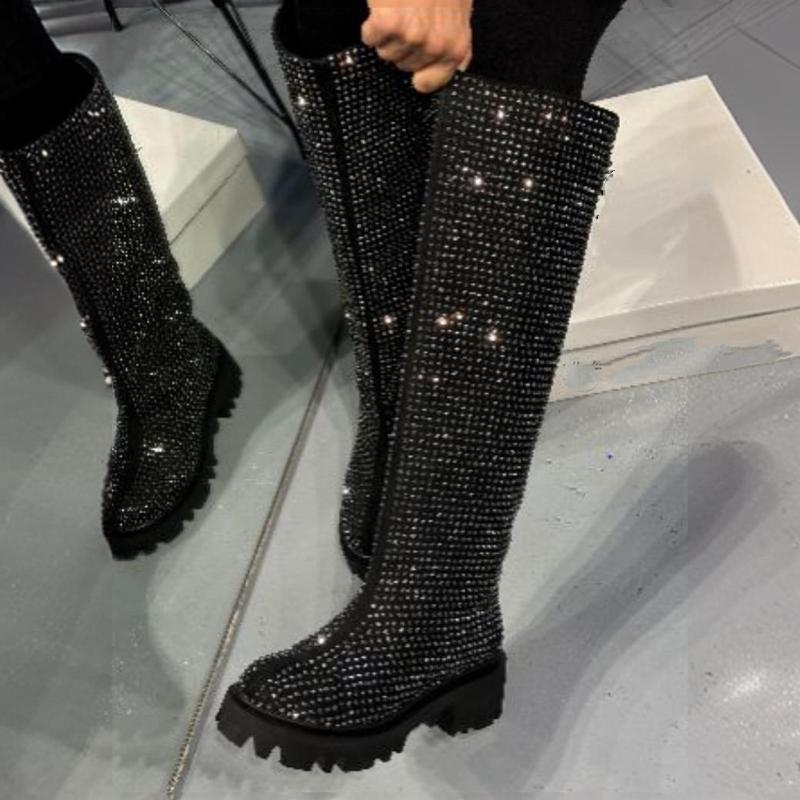 Ladies' Shiny Long Boots