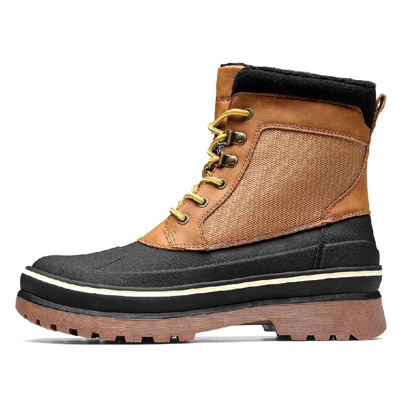 Mens Warm Fur Lined Outdoor Waterproof Boots