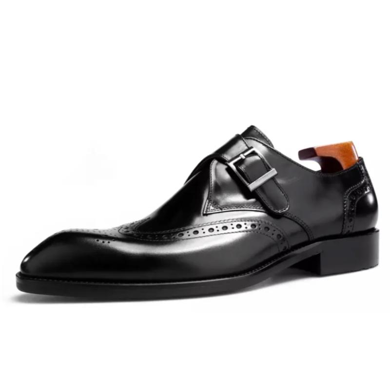 Men's Classic Formal Leather Monk Shoes