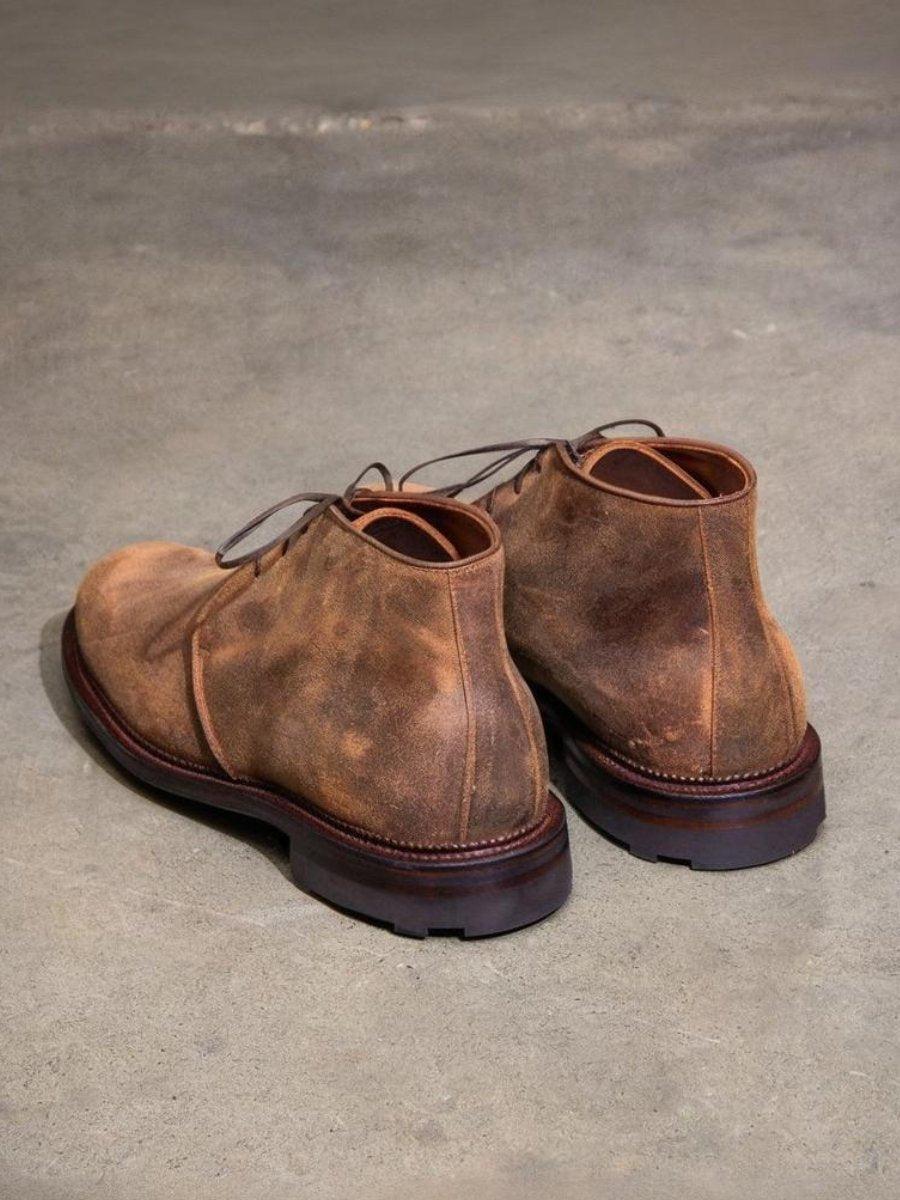 Handmade Heavy Duty Oil Wax Chukka Boots