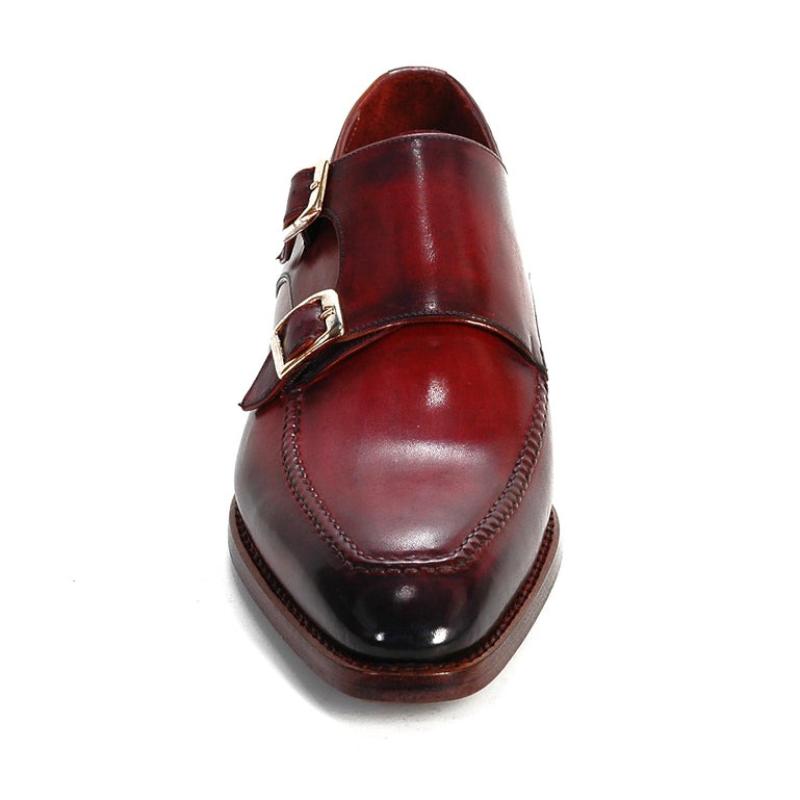 Italian Handmade Red Formal Business Monk