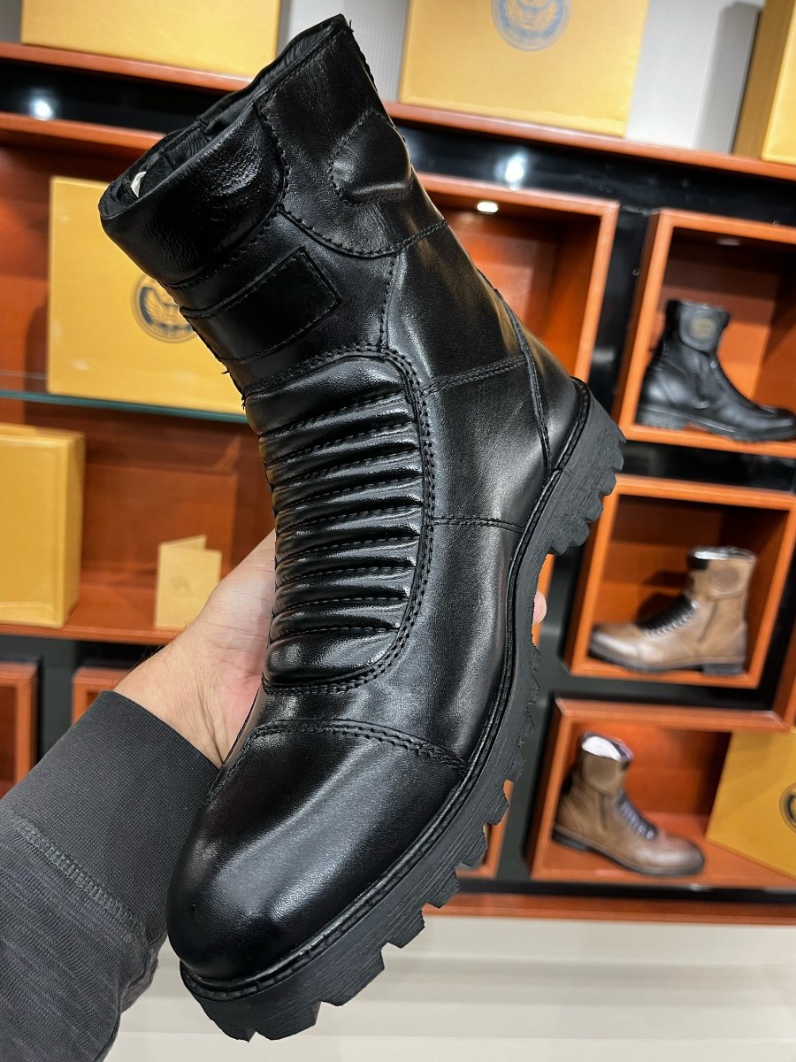 Zipper High Top Boots