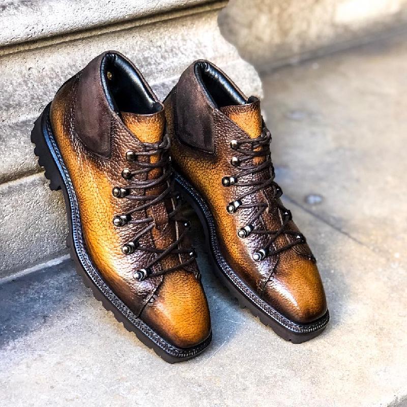 Handmade Lace Up Men's Boots