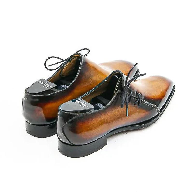 Handmade Side Lace-Up Oxfords