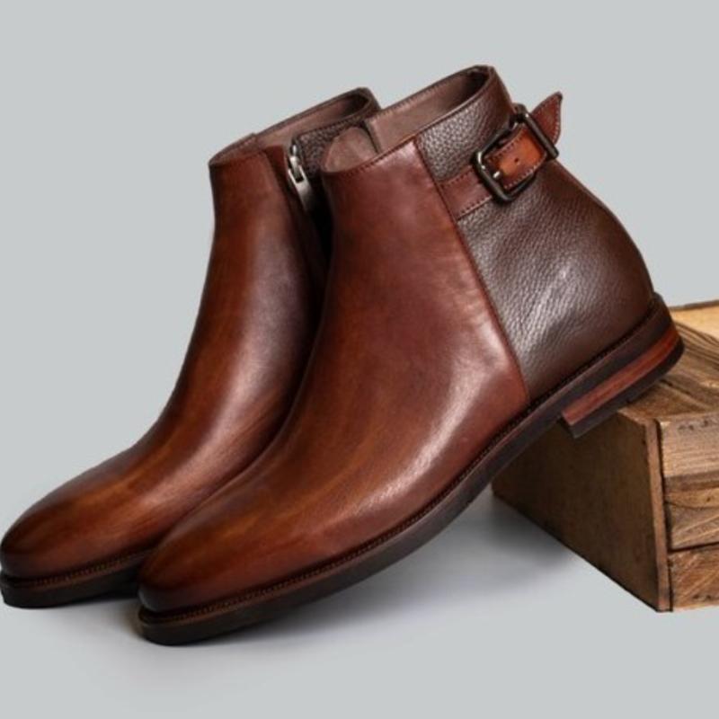 Men's Chelsea Boots-claret