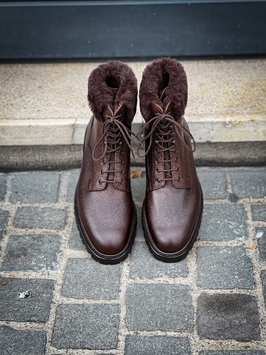 Wool Lined Waterproof Warm Leather Boots