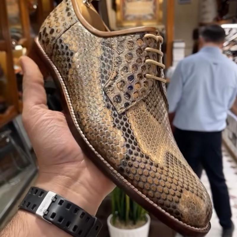 Classic Snake Skin Men's Shoes